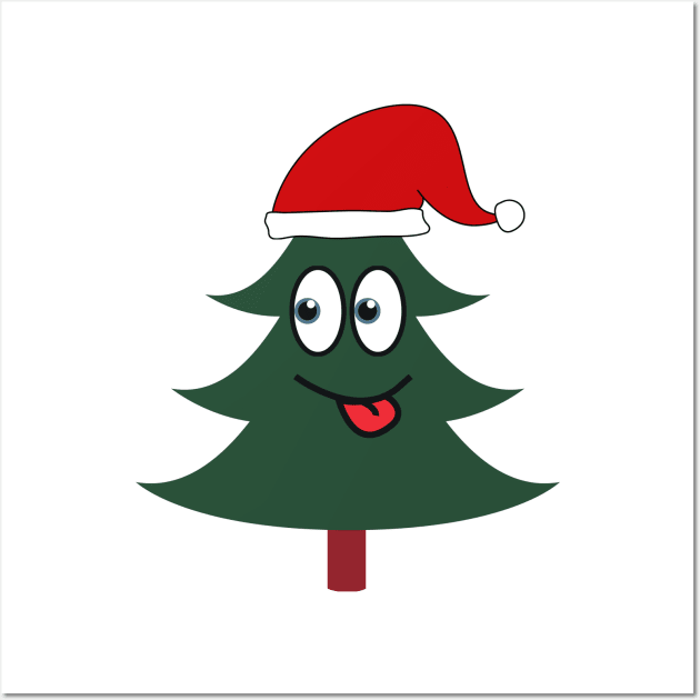 Funny Christmas tree Wall Art by WordsGames